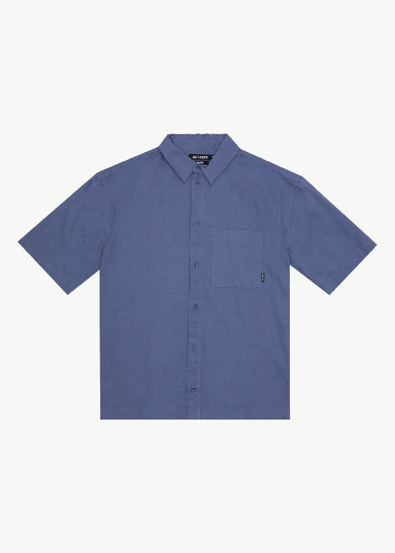 AFENDS Mens Everyday - Short Sleeve Shirt - Marlin