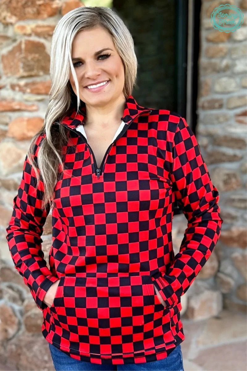 Sterling Kreek Black & Red Pep Rally Pullover