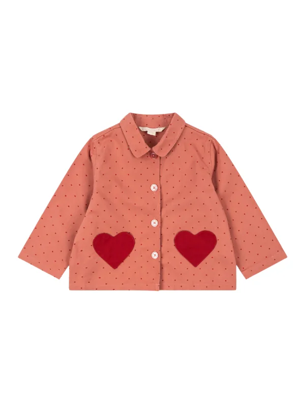 Nola Heart Pocket Shirt Jacket