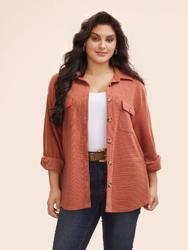 Stretch Fabric Relaxed Fit Jacket