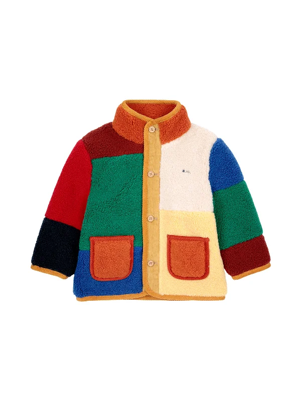 Baby Colorblock Sheepskin Jacket