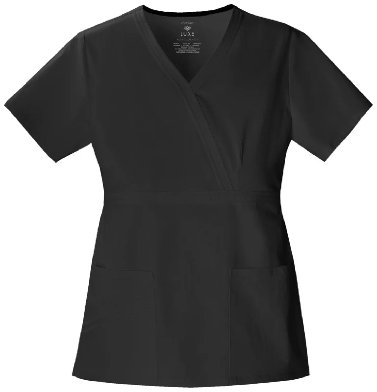 Cherokee 1841 Cherokee Luxe Mock Wrap Top