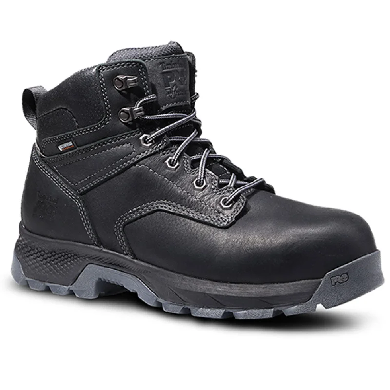 Timberland Pro A42GN TiTAN EV Black 6-Inch Waterproof Composite Toe Work Boot