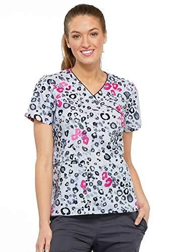 Cherokee CK614 Mock Wrap Scrub Top