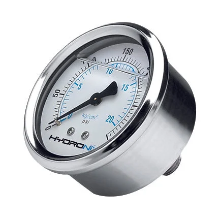 0-160 PSI Water Pressure Gauge 2.5" Stainless Steel 1/4" Port