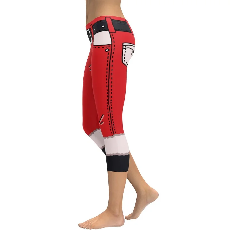 Cartoonized Santa Outfit Capris