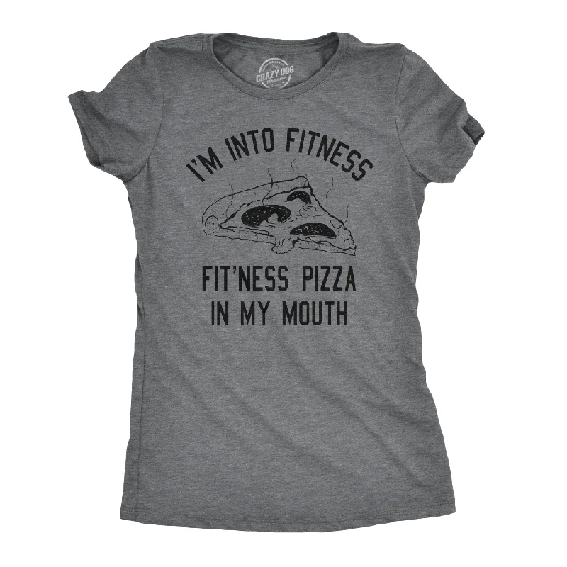 Fitness Pizza In My Mouth Women's T Shirt