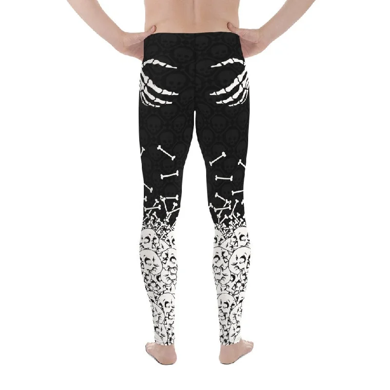 Halloween Hand Print Men's Leggings