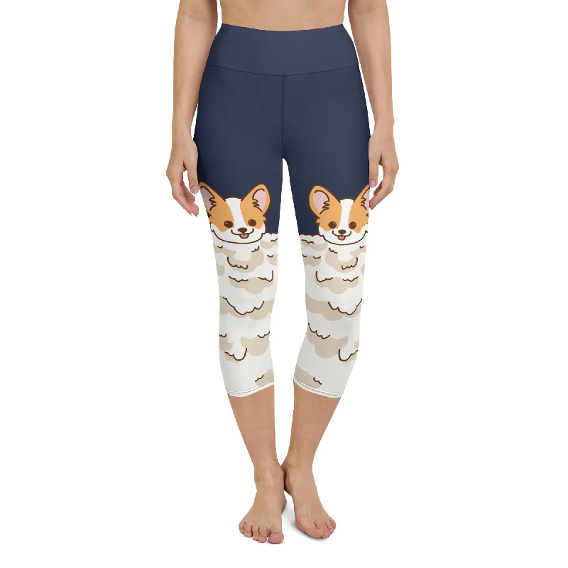 Corgi Design Yoga Capris