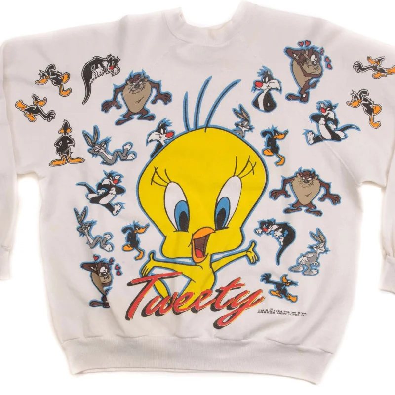 VINTAGE LOONEY TUNES TWEETY SWEATSHIRT 1994 SIZE LARGE MADE IN USA