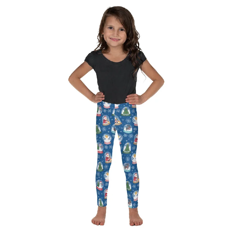 Snow Globe Pattern Kid's Leggings