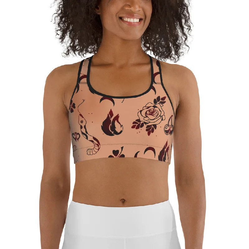 Tattoo Inspired Sports Bra