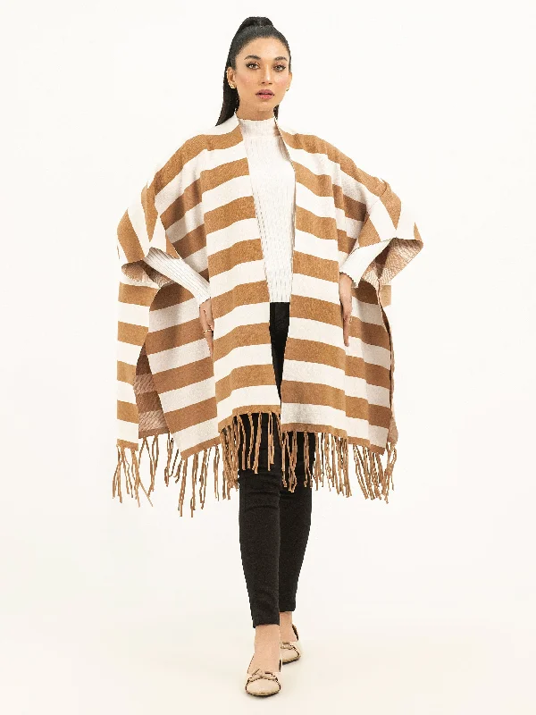 Striped Cape Shawl