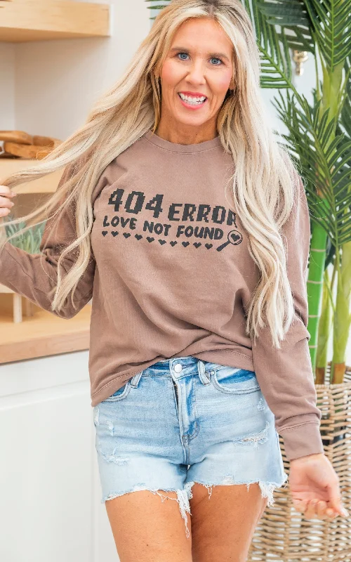 404 Error: Love Not Found Comfort Colors Lightweight Crewneck Sweatshirt*