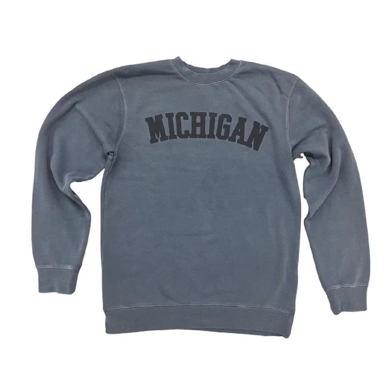 Michigan Puff Crew Sweatshirt