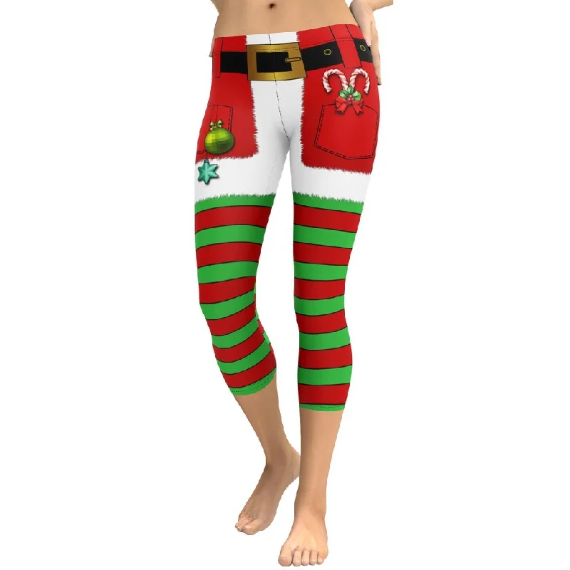 Christmas Stripes Capris