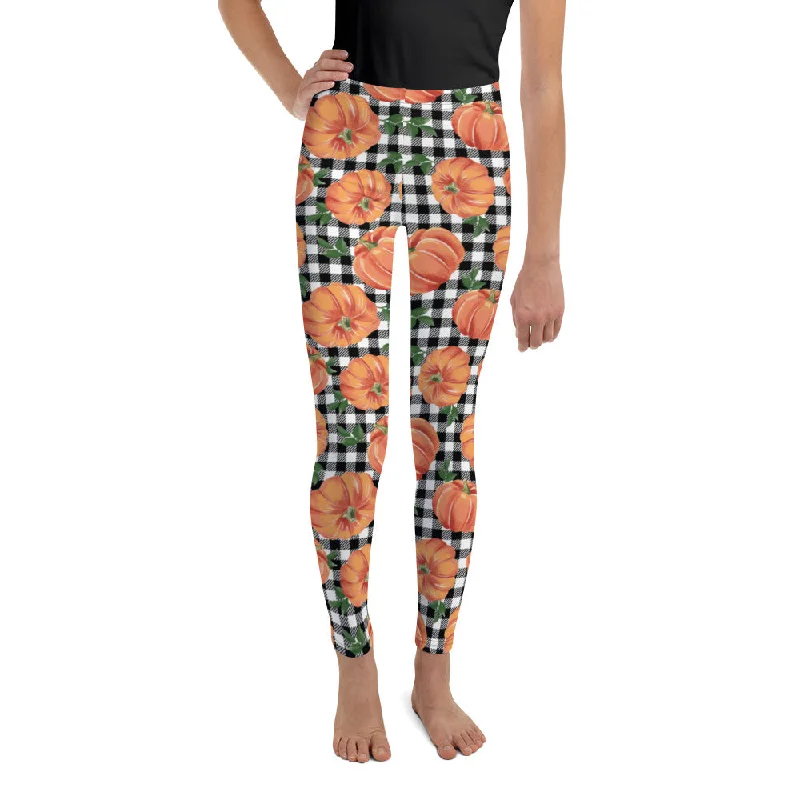 Thanksgiving Pumpkins Youth Leggings