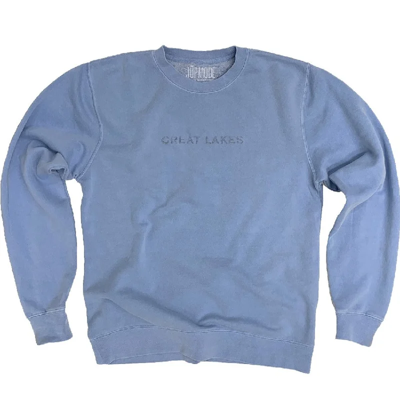 Great Lakes Blue Embroidered Sweatshirt