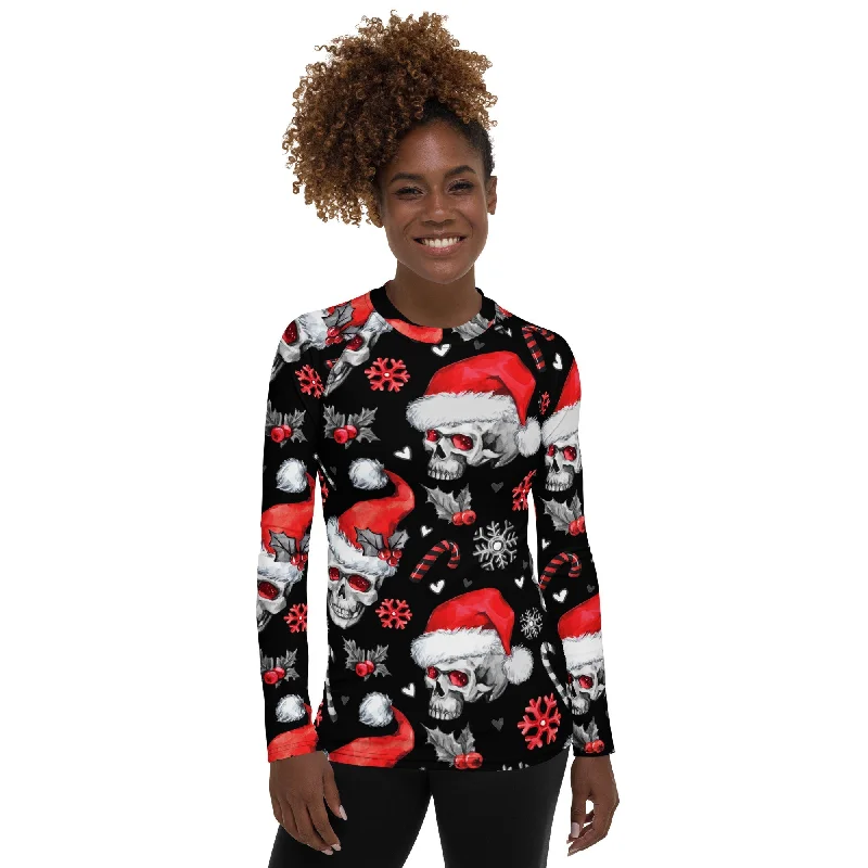 Christmassy Skulls Rash Guard