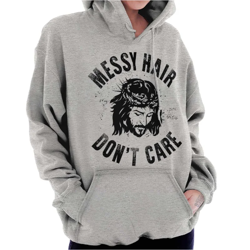 Messy Hair Jesus Hoodie