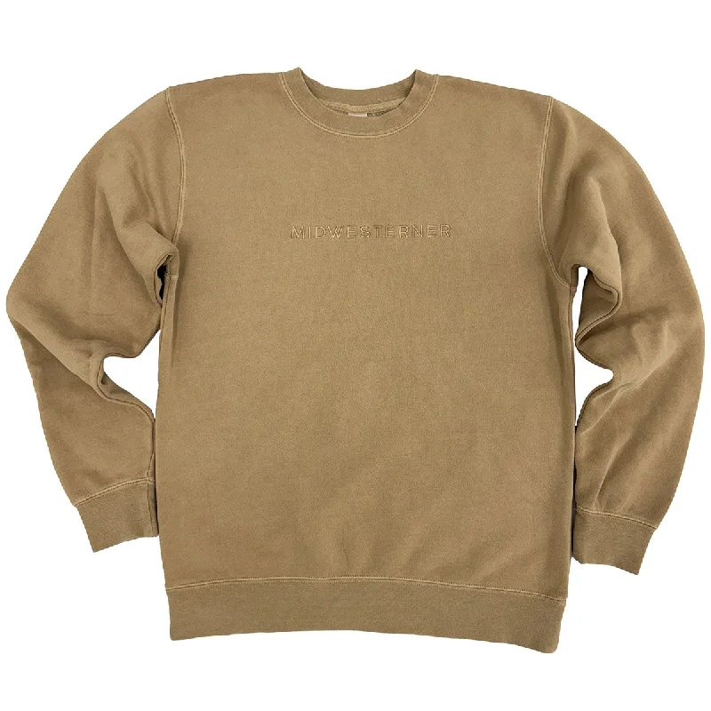 Midwesterner Embroidered Limited Edition Sandstone Sweatshirt