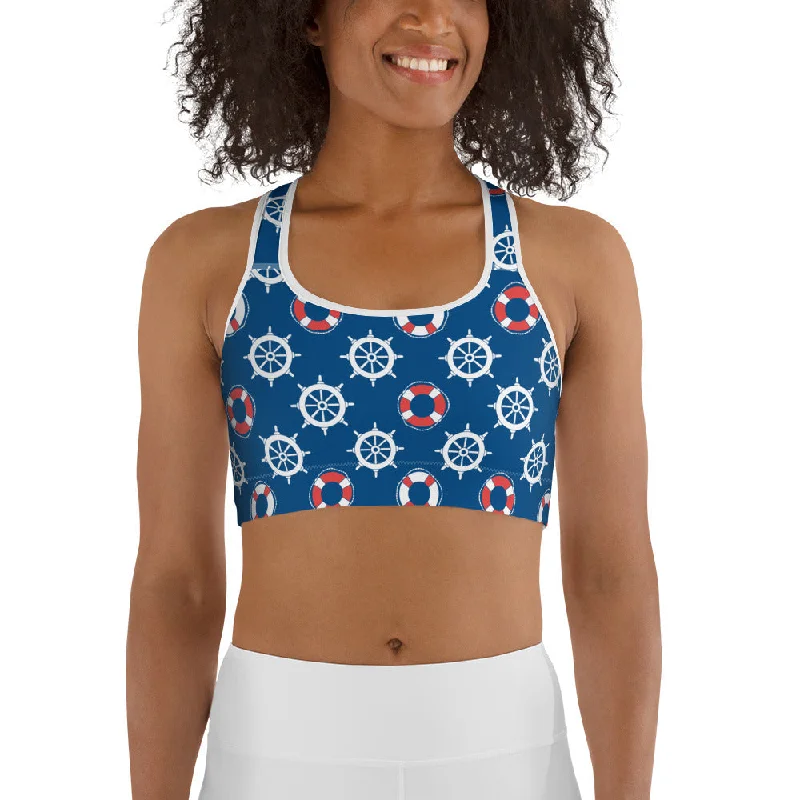 Nautical Sports Bra