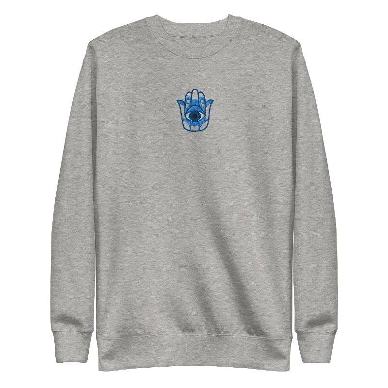 Hamsa Hand Embroidery Sweatshirt