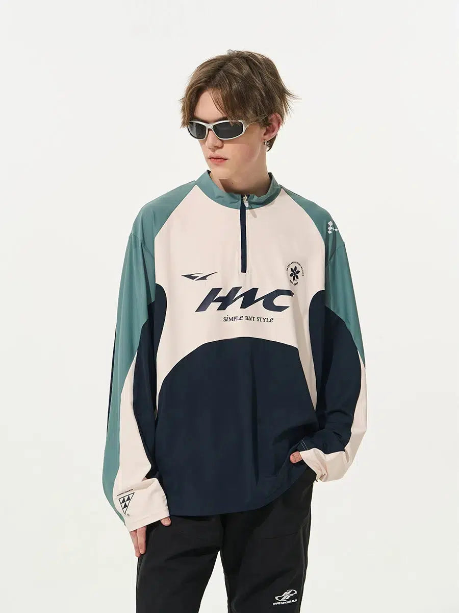 Quick-drying Half-zip Cycling Pullover