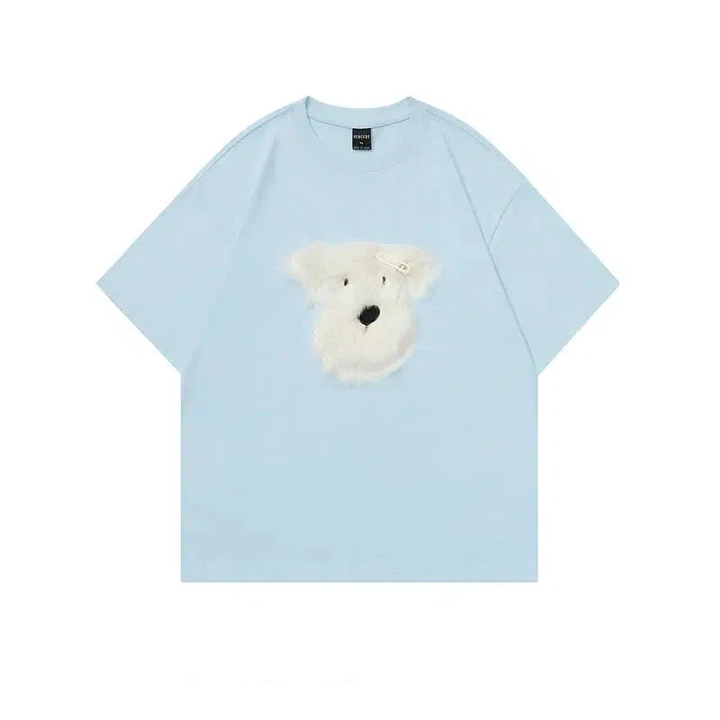 Cute Plush Embroidered T-shirts