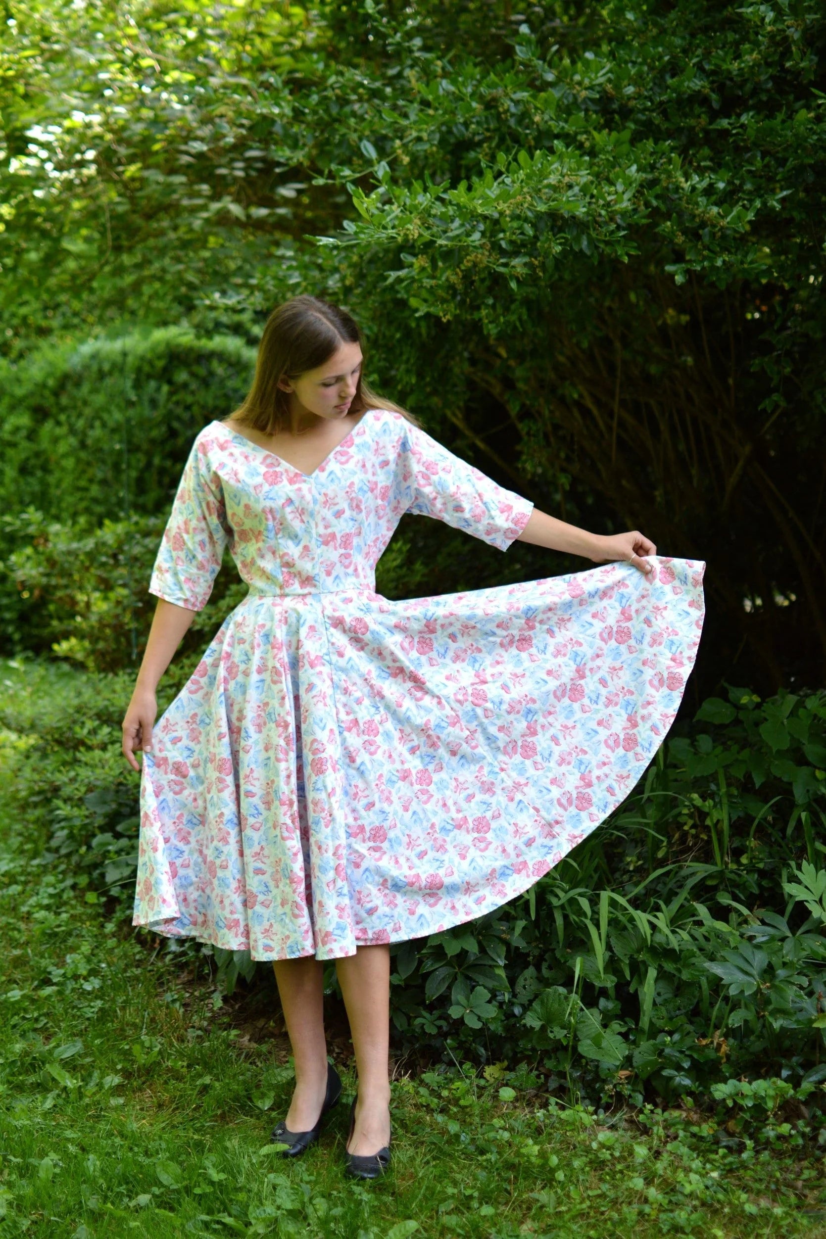 Folkwear 241 Fifties Fit and Flair Dress