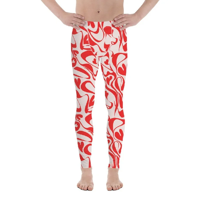 Heart Swirl Men's Leggings