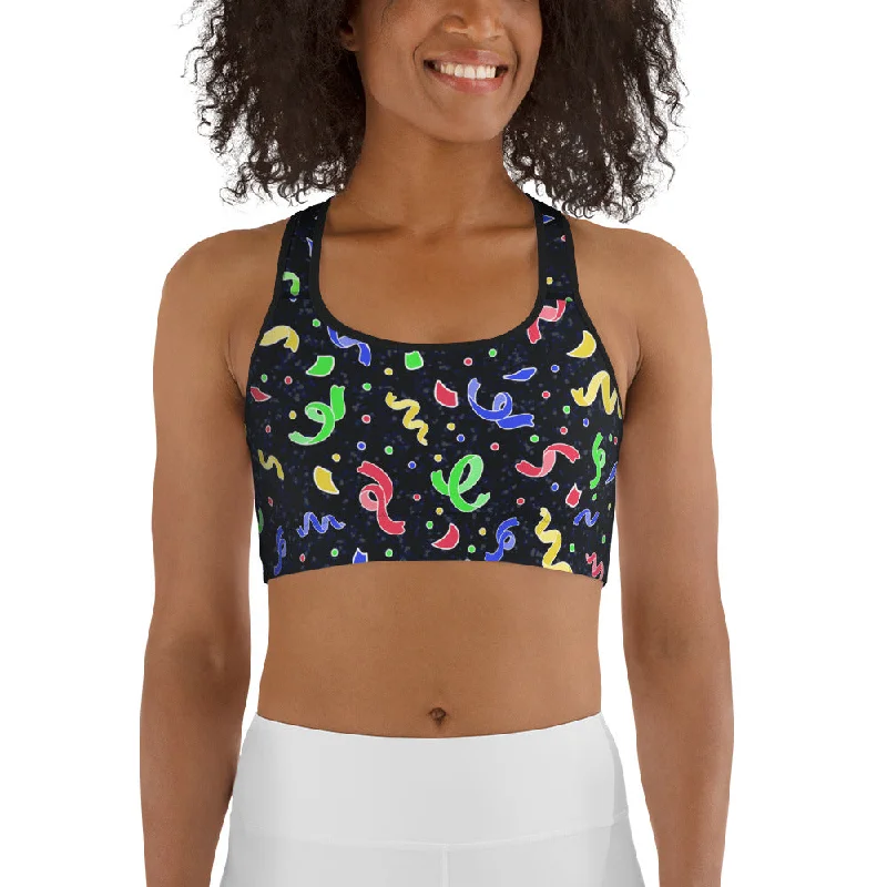 New Year Cheers Sports Bra