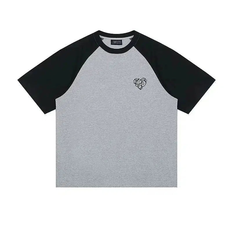 Colorblock Crew Neck T-shirt