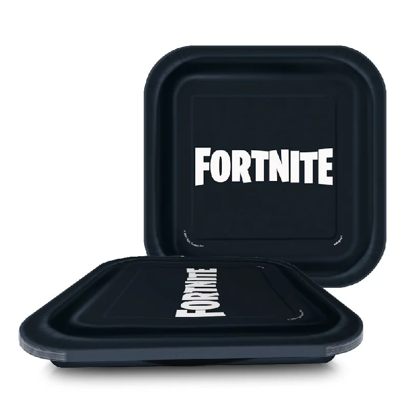 7 inch FORTNITE SQUARE DESSERT PLATES (8 PK)