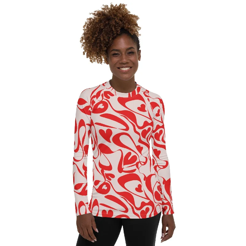 Heart Swirl Rash Guard