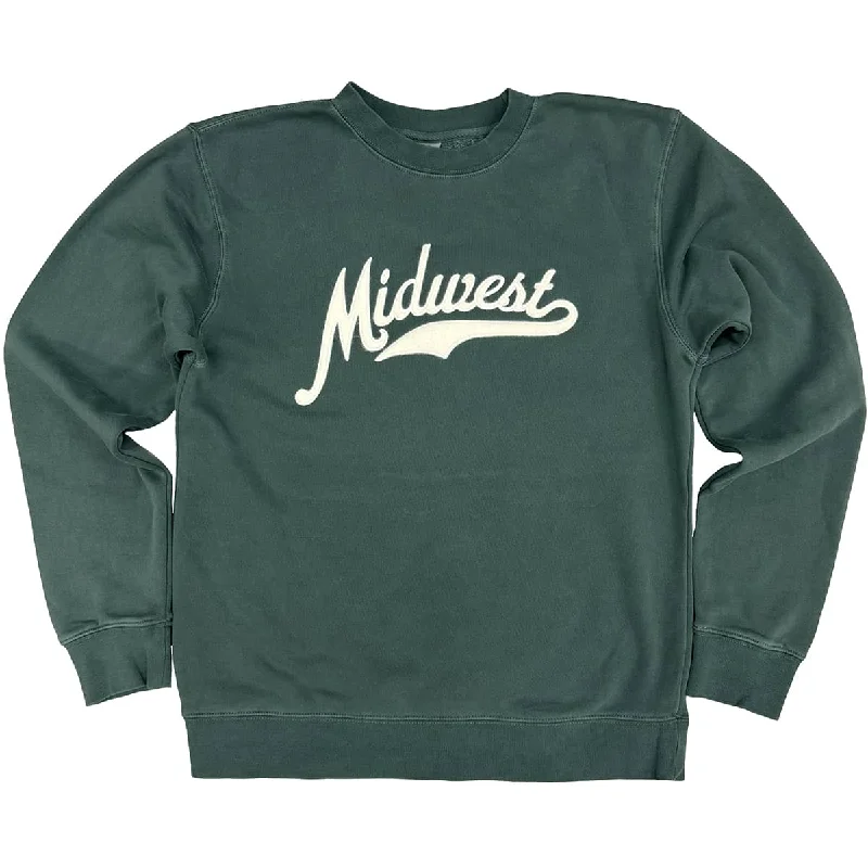 Midwest Script Felt Sweatshirt