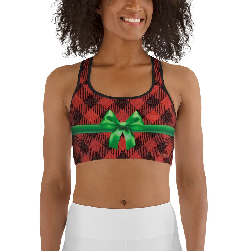 Christmas Present Sports Bra