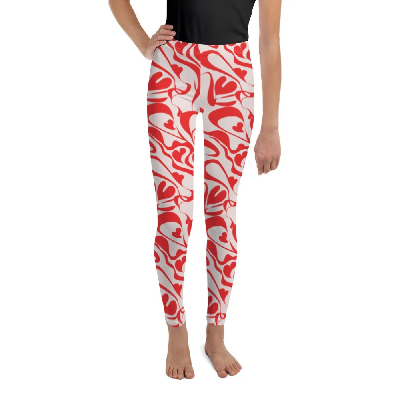 Heart Swirl Youth Leggings