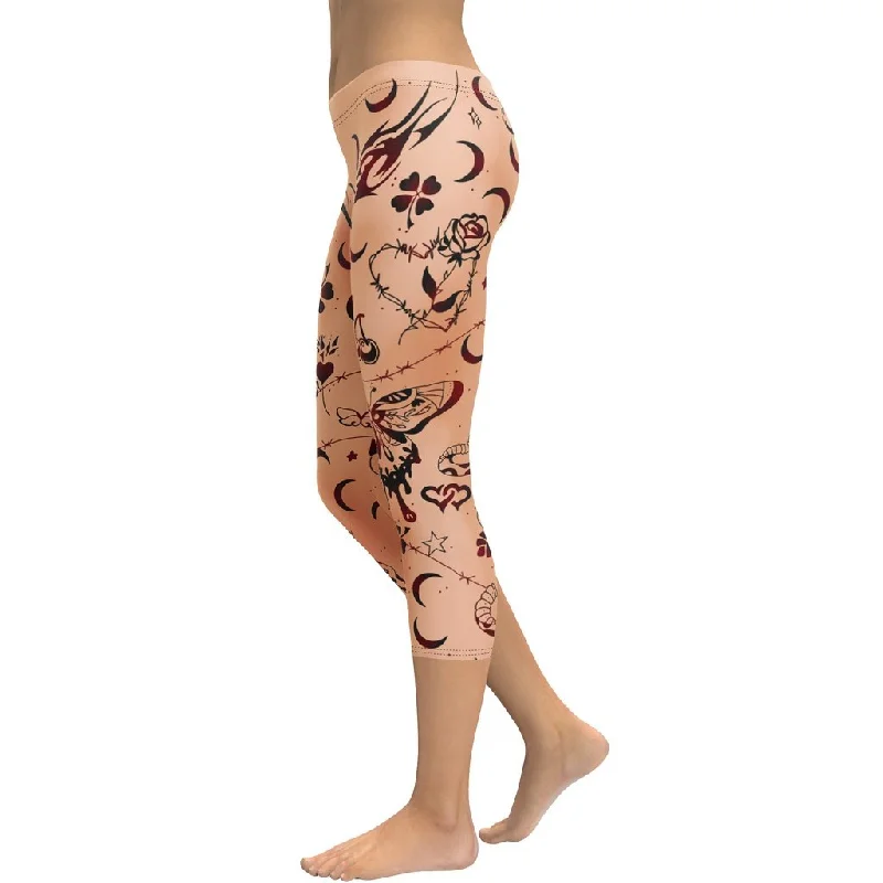 Tattoo Inspired Capris