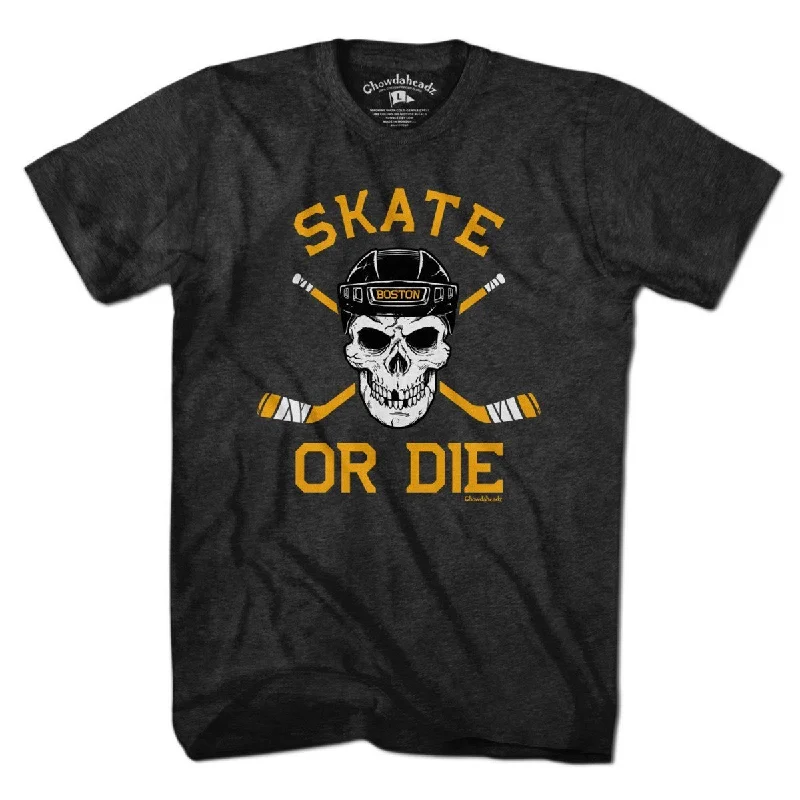 Skate or Die Boston Hockey Fan T-Shirt