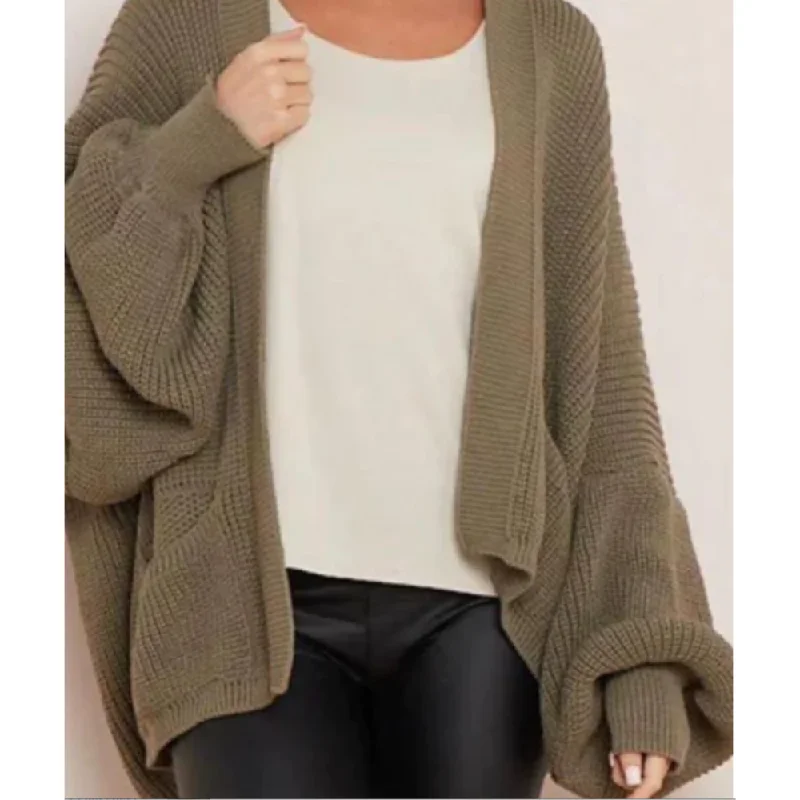 Stella Crop Balloon Sleeve Cardigan