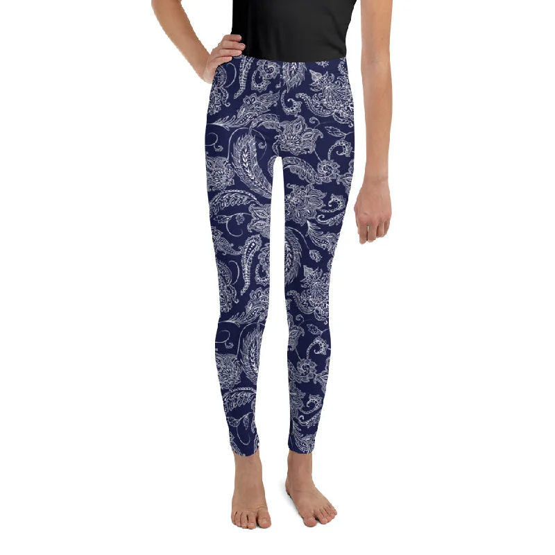 Paisley Floral Youth Leggings