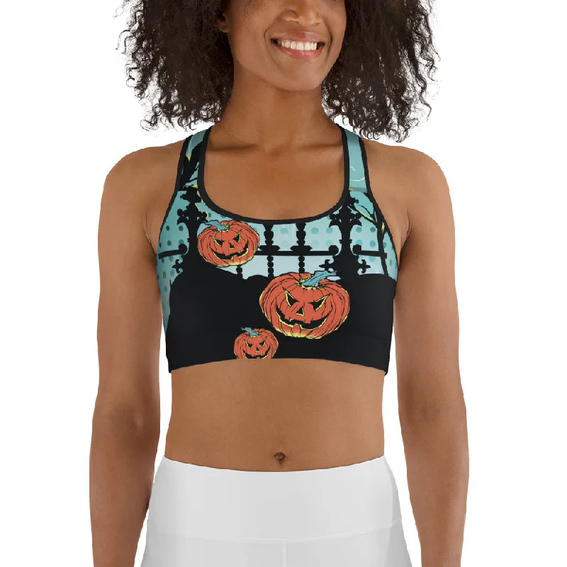 Jack O'Lantern Sports Bra