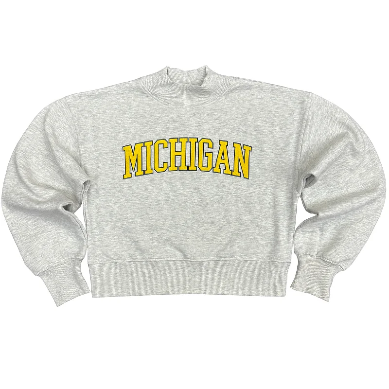 Michigan Mock Neck Sweatshirt