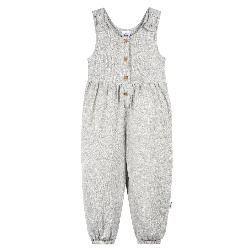 Toddler Girls Light Grey Heather Hacci Romper