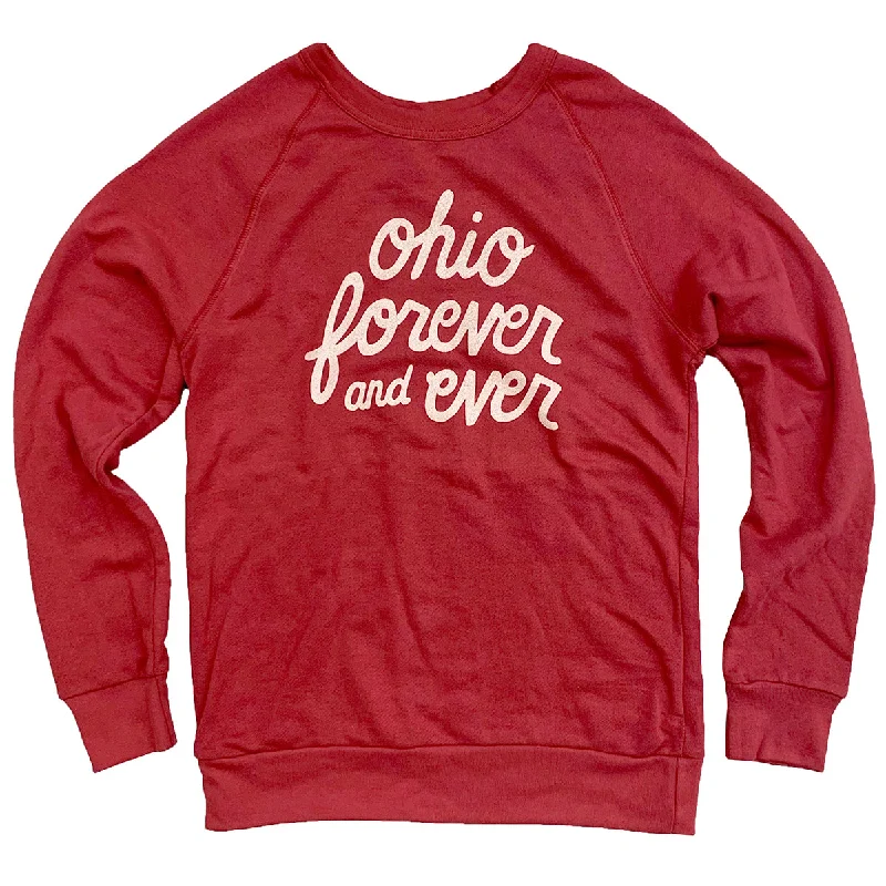 Ohio Forever and Ever Red Crew Sweatshirt