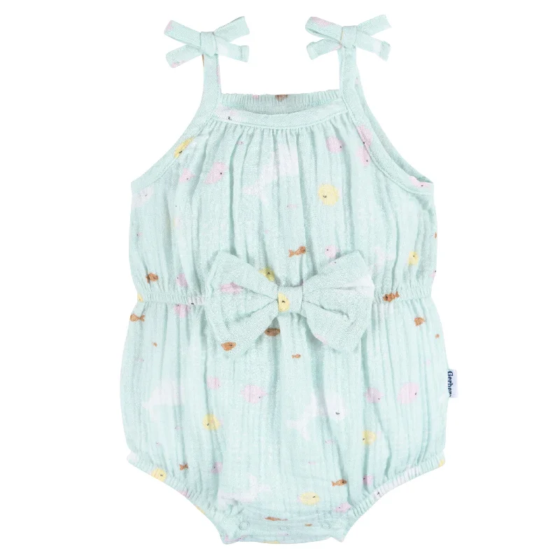 Baby Girls Ocean Bubble Romper