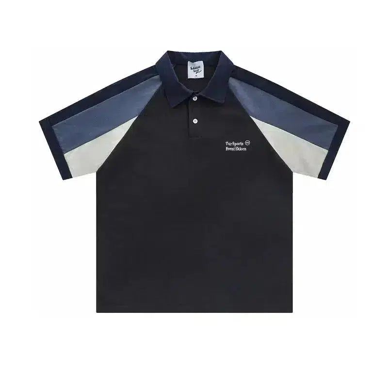 Relaxed Fit Contrast Polo Shirt