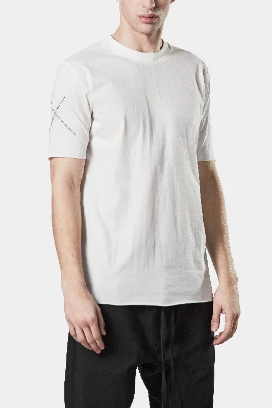 Scar stitch t-shirt, Cream White