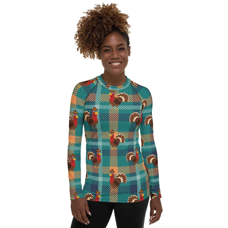 Thanksgiving Plaid Rash Guard